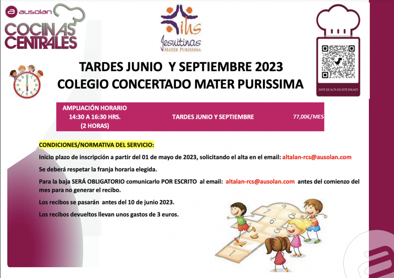 Tardes de Junio y Septiembre – Jesuitinas Mater Purissima